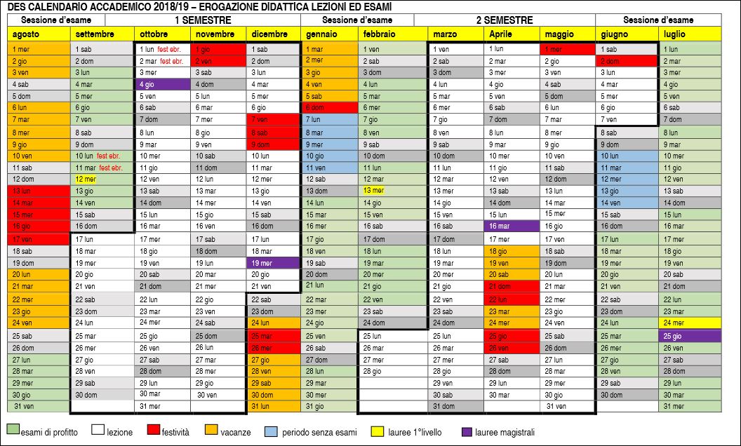 Desing Academic Calendar 2018 2019